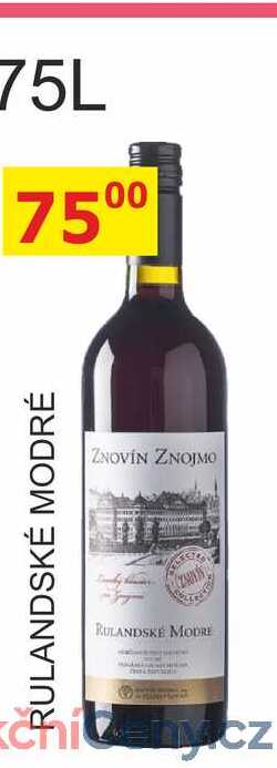 ZNOVÍN 0,75L RULANDSKÉ MODRÉ  