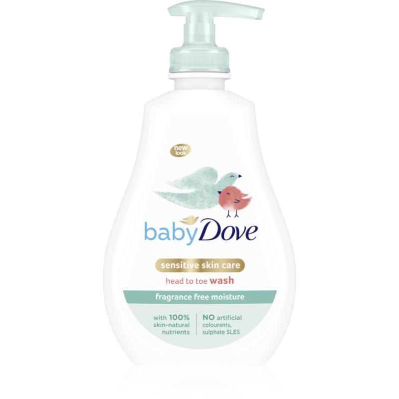 Dove Baby Sensitive Moisture mycí gel na tělo a vlasy 400 ml