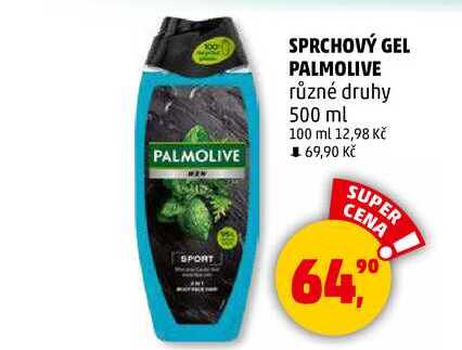 PALMOLIVE SPRCHOVÝ GEL PALMOLIVE různé druhy, 500 ml  