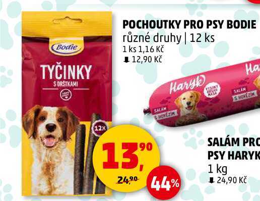POCHOUTKY PRO PSY BODIE různé druhy, 12 ks 