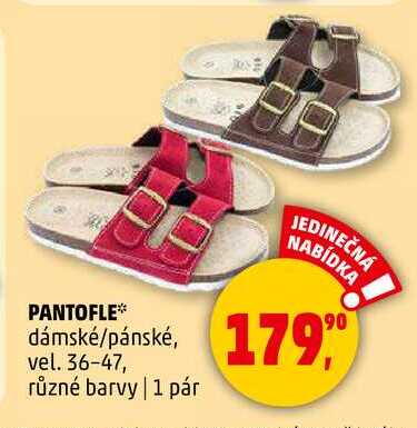 PANTOFLE dámské/pánské, vel. 36-47, různé barvy, 1 pár 