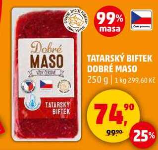 TATARSKÝ BIFTEK DOBRÉ MASO, 250 g  