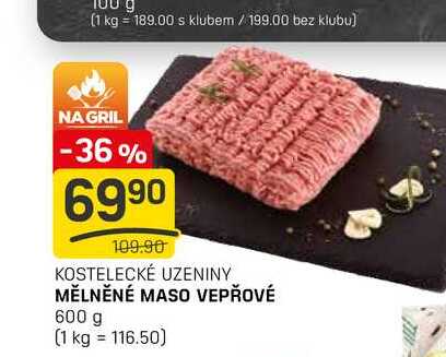 MĚLNĚNÉ MASO VEPŘOVÉ 600 g