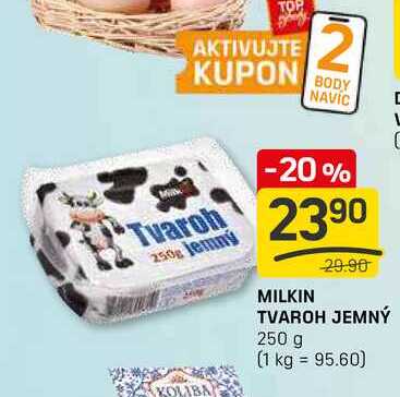 MILKIN TVAROH JEMNÝ 250 g 
