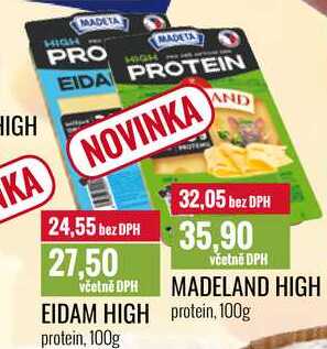 MADELAND HIGH, EIDAM HIGH 100g