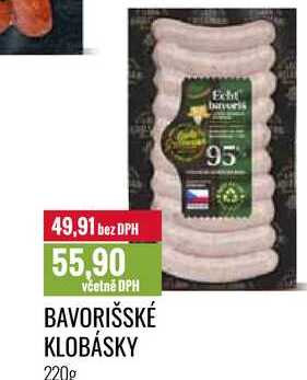 BAVORIŠSKÉ KLOBÁSKY 220g