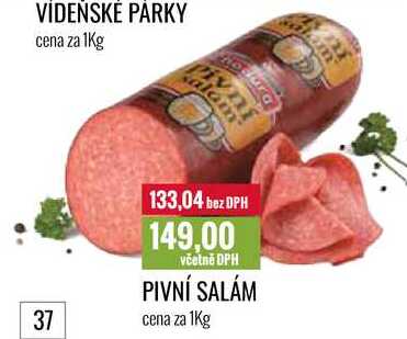 PIVNÍ SALÁM cena za 1Kg 
