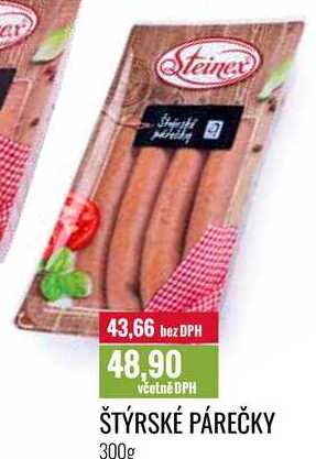ŠTÝRSKÉ PÁREČKY 300g 