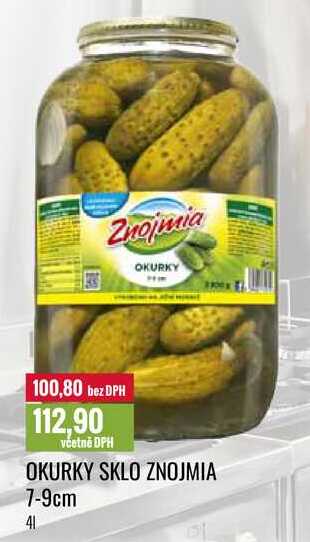 OKURKY SKLO ZNOJMIA 7-9cm 4l