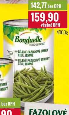 Bonduelle fazolové lusky 4000g
