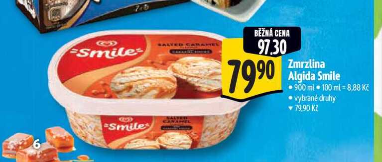   Zmrzlina Algida Smile 900 ml  