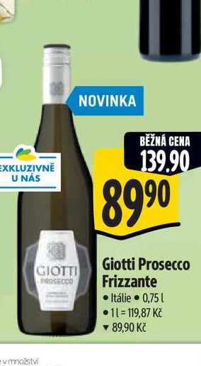  Giotti Prosecco Frizzante  0,75 l