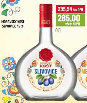 MORAVSKÝ KOŠT SLIVOVICE 45% 0,5l