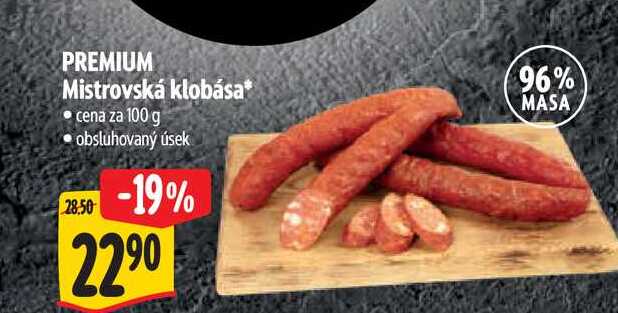 PREMIUM Mistrovská klobása 100 g