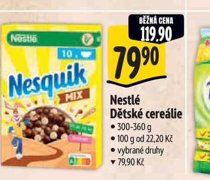   Nestlé Dětské cereálie  300-360 g 