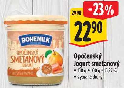 Opočenský Jogurt smetanový, 150 g 