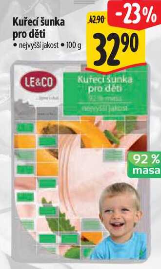 Kuřecí šunka pro děti, 100 g
