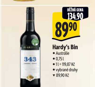   Hardy's Bin  0,75 l