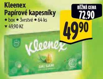 Kleenex Papírové kapesníky, 64 ks