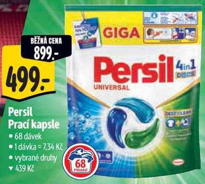 Persil Prací kapsle, 68 dávek 