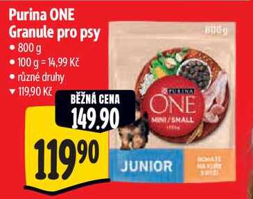 Purina ONE Granule pro psy, 800 g 