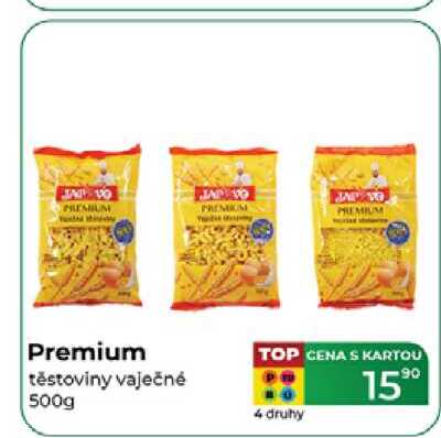 Premium těstoviny vaječné 500g 