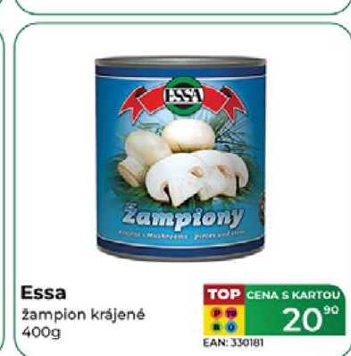 ESSA žampiony Essa žampion krájené 400g 