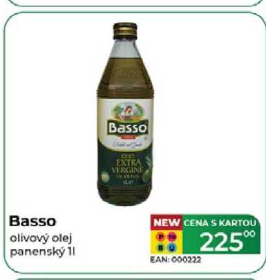 Basso olivový olej panenský 11  