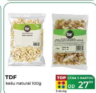 TDF kešu natural 100g  