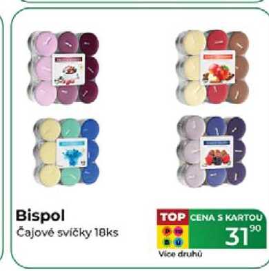 Bispol Čajové svíčky 18ks  