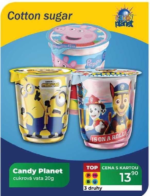 Candy Planet cukrová vata 20g  