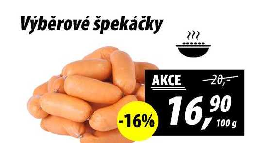 Výběrové špekáčky, 100 g 