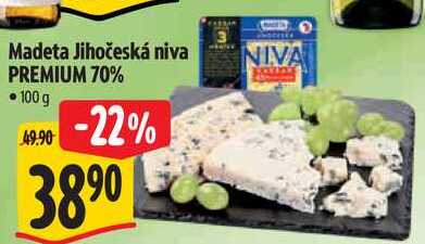 Madeta Jihočeská niva PREMIUM 70%, 100 g