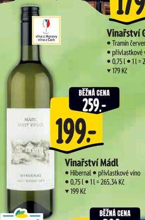 Vinařství Mádl, 0,75 l