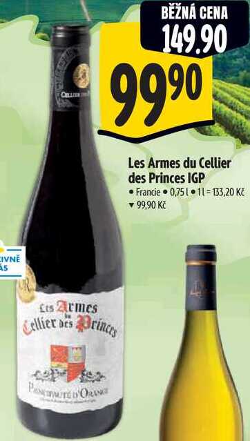 Les Armes du Cellier des Princes IGP, 0,75 l