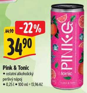 Pink & Tonic, 0,25 l