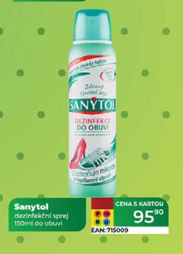 Sanytol dezinfekční sprej 150ml do obuvi 