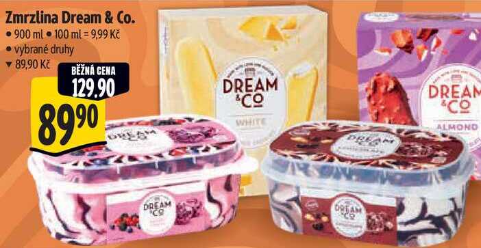 Zmrzlina Dream & Co., 900 ml