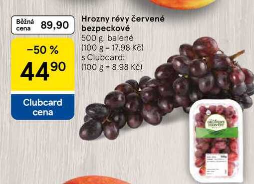 Hrozny révy červené bezpeckové, 500 g