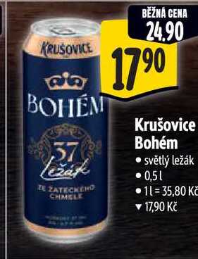 Krušovice Bohém, 0,5 l