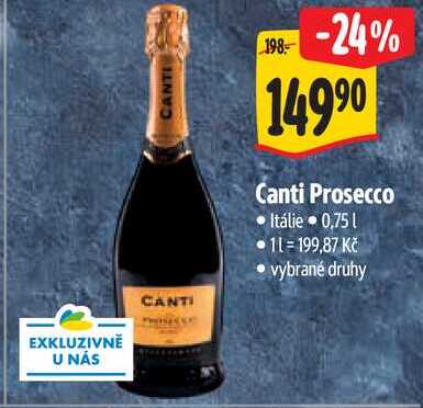 Canti Prosecco, 0,75 l