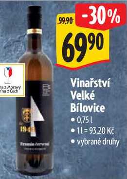Vinařství Velké Bílovice, 0,75 l