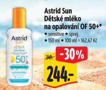 Astrid Sun Dětské mléko na opalování OF 50+, 150 ml