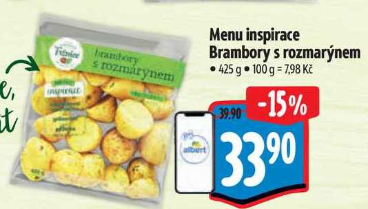 Menu inspirace Brambory s rozmarýnem, 425 g
