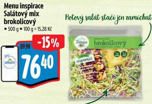 Menu inspirace Salátový mix brokolicový, 500 g 