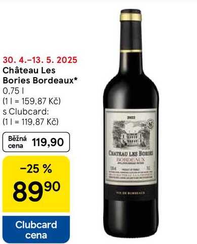 Château Les Bories Bordeaux, 0.75 l