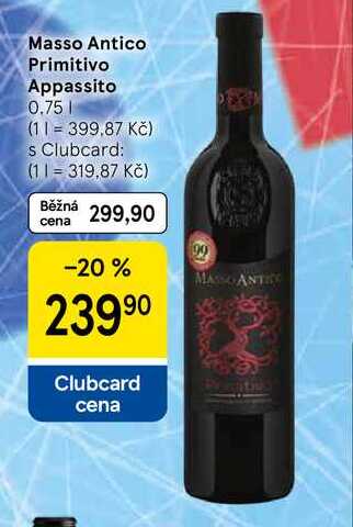 Masso Antico Primitivo Appassito, 0.75 l
