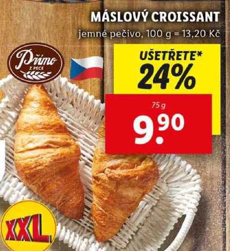 MÁSLOVÝ CROISSANT, 75 g