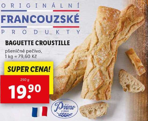 BAGUETTE CROUSTILLE, 250 g