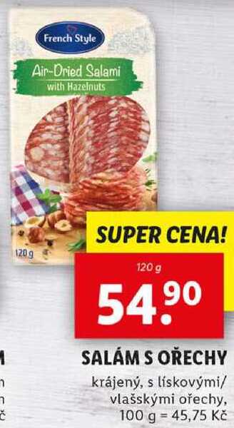 SALÁM S OŘECHY, 120 g